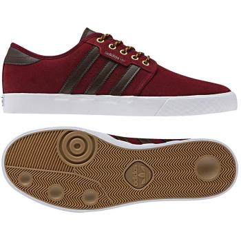 Adidas Men’s Seeley Street Skater Shoes – Red/White/Black Combo (UK 6)