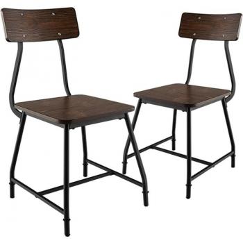 Conjunto de Sillas de Bar con Estructura Metálica