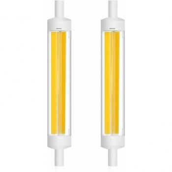 Lampadina Alogena Simulata R7S 15W 118mm 360° J118 Faretto Bianco