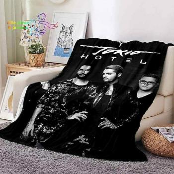 Plaid Imprimé Tokio Hotel 150cm x 180cm