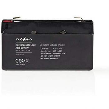 Nedis 6V 1200mAh Sealed Rechargeable Battery