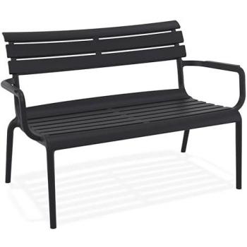Fauteuil AROMA XL en plastique noir