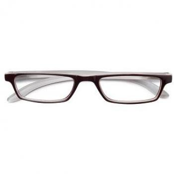 OCCHIALI DA VISTA TRENDY PREMIUM MARRONE/BIANCO +1,00