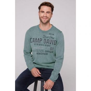 Rundhalspullover aus 100% Baumwolle von CAMP DAVID