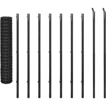 VistaFence Wire Mesh Kit – 10 m × 1.5 m, Grey Steel
