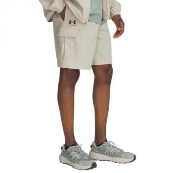 Pantalón corto de hombre UA Vibe Woven Cargo Short, beige, XL