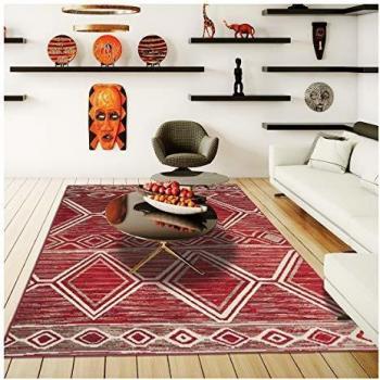 Tapis rouge adapté au chauffage par le sol 80x150 cm