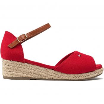Tommy Hilfiger Sandal Rosso con Spina in Pelle