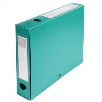 Exacompta Druckverschluss Archivbox 60mm A4 grün, 10 Stück