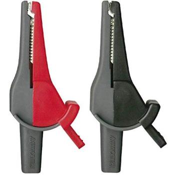 Beha 370012 Safety Terminal Set – 4 mm Socket, CAT III/IV Compatibility (Red/Black)