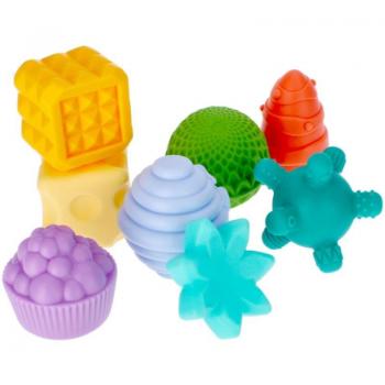 Bam-Bam Set de Brinquedos com Textura 6 meses+ 8 peças