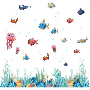 Stickers Bricolage Poissons et Plantes