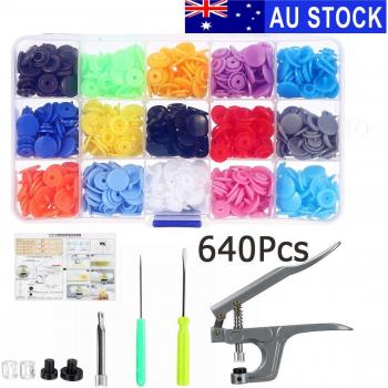 Boutons à pince T5 12 mm, 1600 unités, 24 teintes – accessoires vêtements bébé