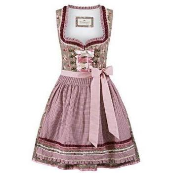 Nuss-Bordeaux Damen Dirndl Talita von Stockerpoint – Größe 34