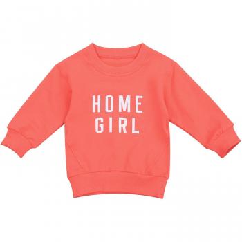 Sudadera de manga larga para bebés, estampado de letras, 0-24 meses, algodón