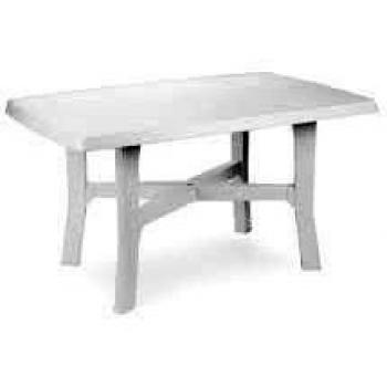 Tavolo rettangolare bianco modello Rodano con misure di 138x88 cm