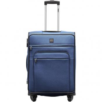 Strat Value 4‑Rollen Handtrolley 65 cm Navy – Ideal für Reisen