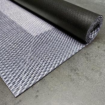 Tappeto Vinile Antiscivolo per Interni ed Esterni, Deblon, Grigio Chiaro, 60 x 90 cm