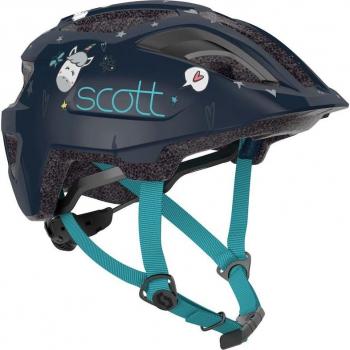 Scott Sicherheitsorientierter beleuchteter Kinder Fahrradhelm. Farbe: Blau / Größe: One Size