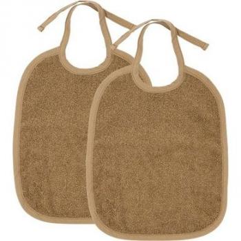 MEYCO 2er Pack Frottee-Lätzchen Toffee