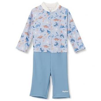 Playshoes Protección UV Dino Allover Blanco Esencial