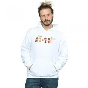 Hoodie Blanco Elmer Fudd Looney Tunes para Hombre L