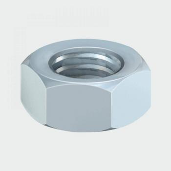 Timco M5 Zinc Hex Full Nuts – Silver Finish, 1,000 pcs