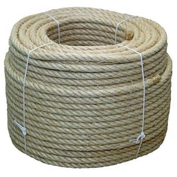 Cuerda de Sisal Natural 4 Cabos 6 mm 200 mts