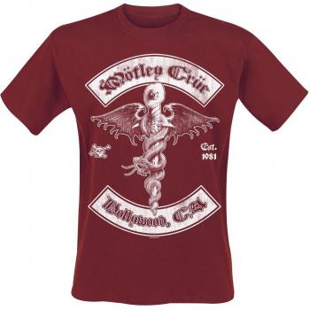 Feelgood Hollywood Red T-Shirt – Mötley Crüe Edition, L‑XXL for Men
