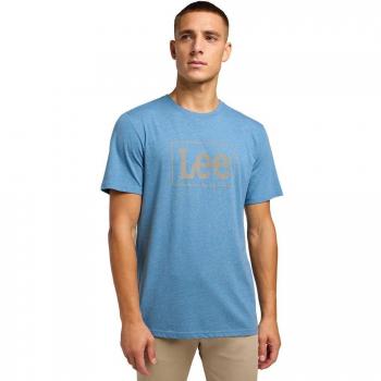 T-shirt Lee Xm Logo Court Bleu Gris XXL