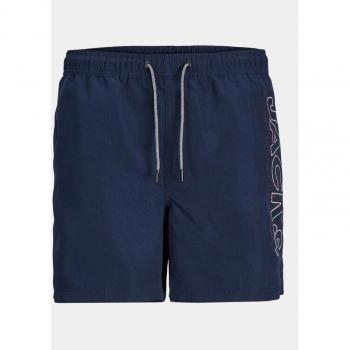 Jack&Jones Junior Schwimmshorts Dunkelblau mit Doppel-Logo