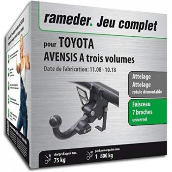 Rameder Attelage rotule démontable + Faisceau 7 Broches Toyota AVENSIS A Trois volumes