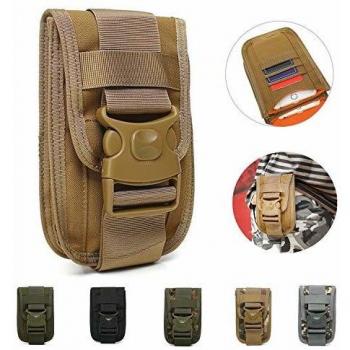 TotaPack Molle Tactical Pouch Utility Small Waist Carrying Pouch Compact Outdoor Sport Bag Gadget Pocket Universal Belt Mobile Phone Case Holster Holder Travel Pack Bag for Men (Green)