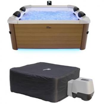 Spa carré 160cm 6 places hydromassage