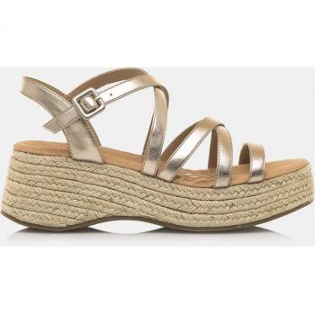 Sandalia Cuña Mustang 51654 Champagne 39 Oro