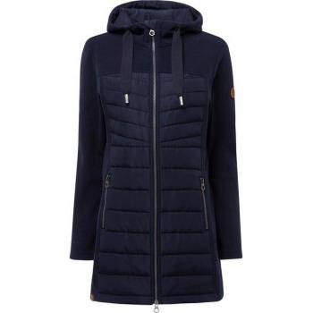Leichte KangaROOS Langjacke mit Kapuze und Kontrastdetails