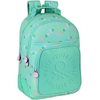 Mochila Benetton Doble Adaptable 32x42x15 cm