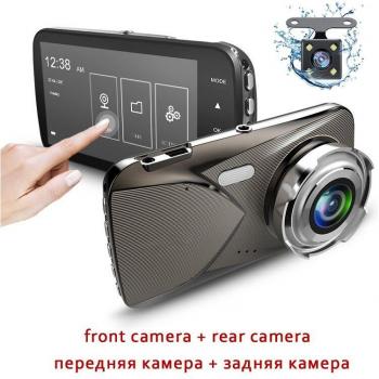 4 Touch Screen Car DVR with Night Vision and Dual Lens