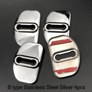 4pcs Door Lock Covers for Skoda Octavia, Yeti, Fabia, Rapid, Superb, Roomster Combi & Porsche 911, Cayenne, Cayman Boxster