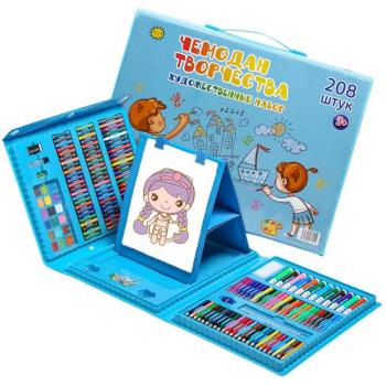 208 pièces crayons et marqueurs pour enfants