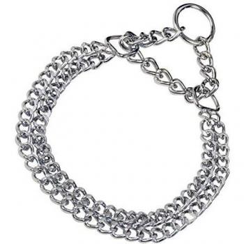 HS Sprenger Double Necklace in Chrome Steel
