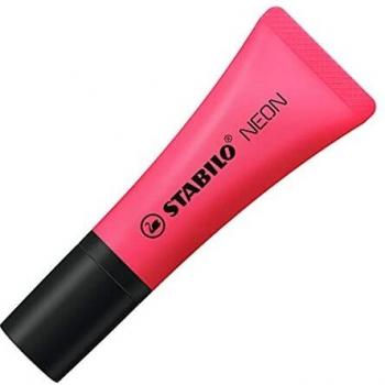 Rotulador stabilo fluorescente 72 rosa neon