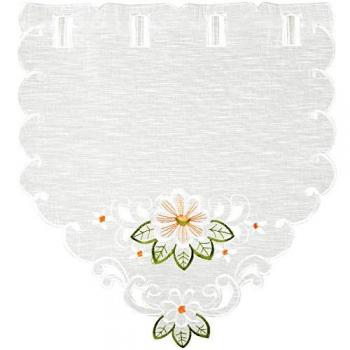 Arsvita Bistrogardine mit Stickerei, Blumen