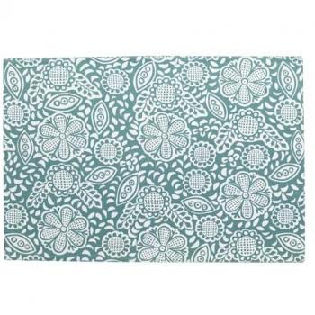 Set de table enduit Kira recyclé Paon 33 x 48