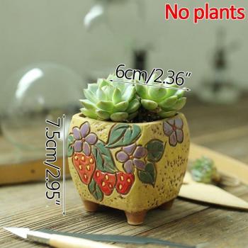 Strongwell Home Decor Hand-Painted Strawberry Pot