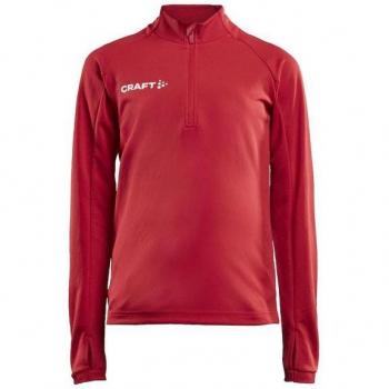 Craft Evolve 1/2 Zip Youth Sweatshirt, Unisex, Red