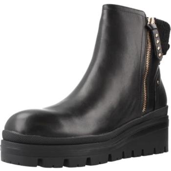 Botines casuales de piel negra Carmela