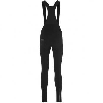 Gonso Stivo Bib Tights – Dark Grey & Lime, Size 40