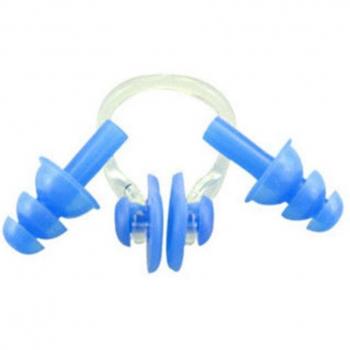 Soft Silicone Surfing Earplugs and Nose Clip Combo