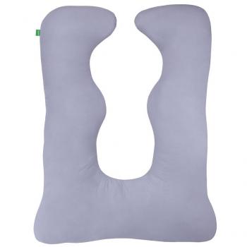 Cuscino Gravidanza U di LULANDO, 130 cm x 100 cm – Grey Cotton